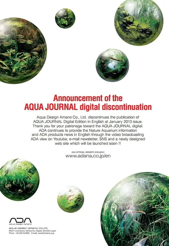 Aqua Journal discontinuation