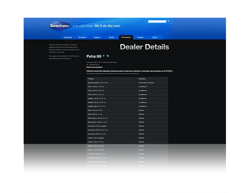 Seachem Selected Dealer