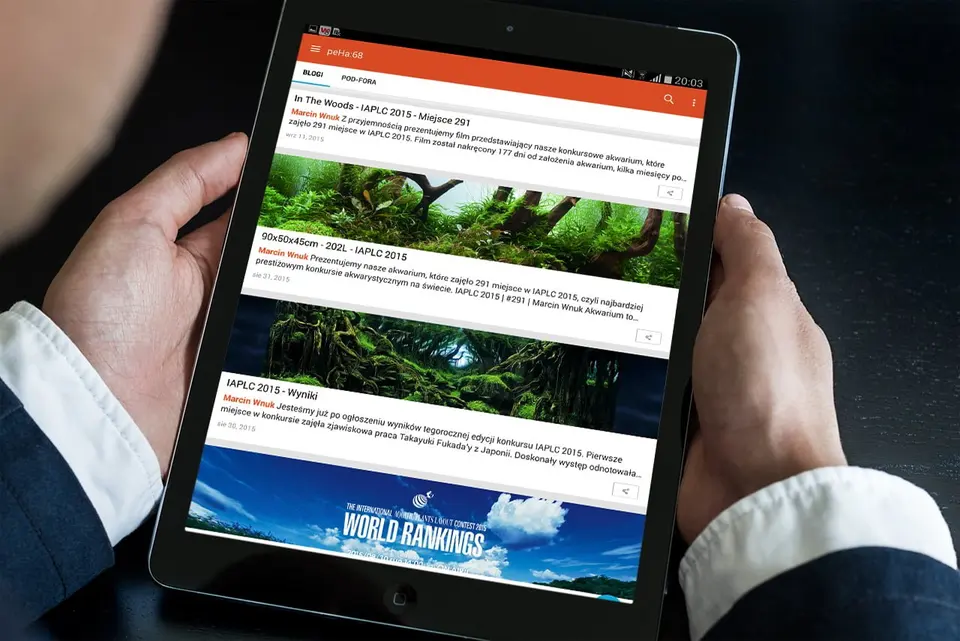 Przeglądaj nasz blog w Tapatalk